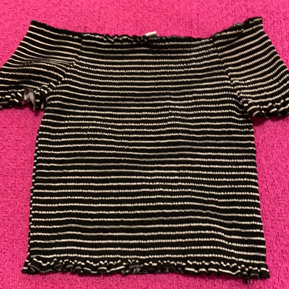 Off the shoulder crop top